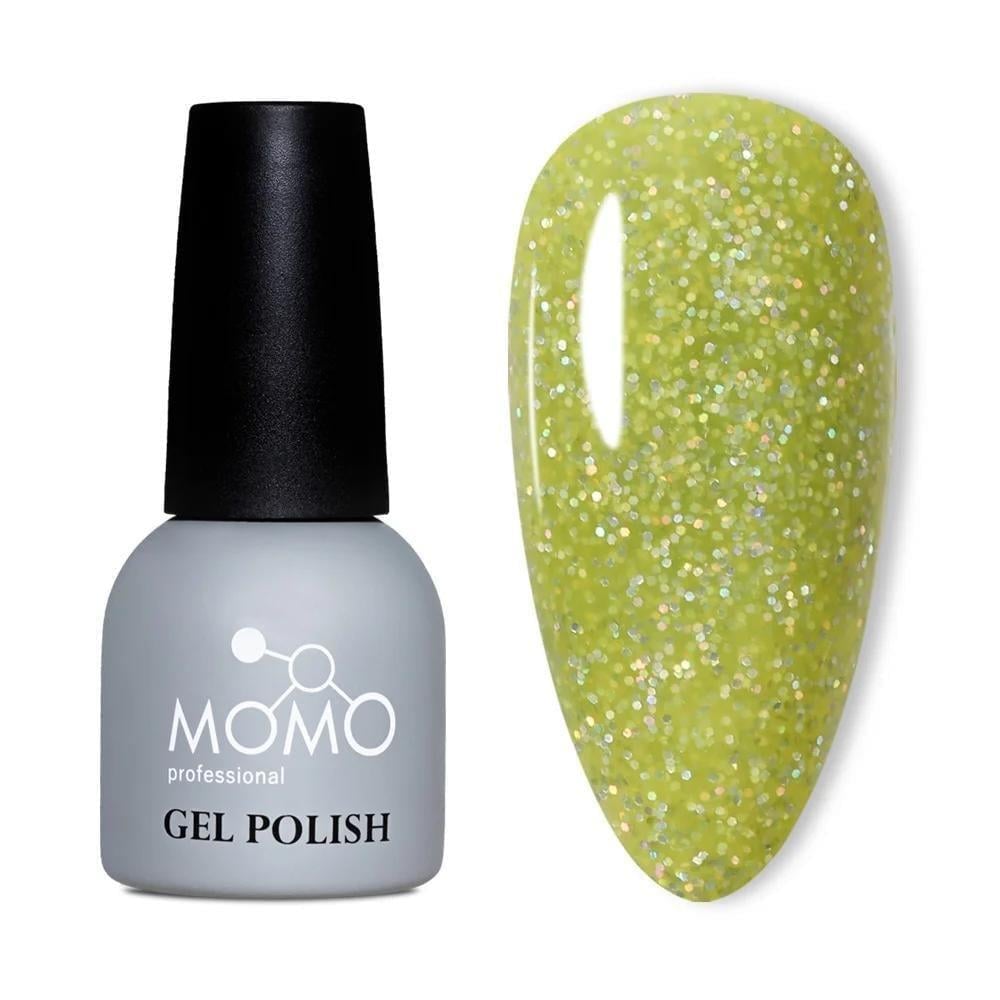 Momo Glitter Seri 14ml. G006 Yeşilli Hologram Simli