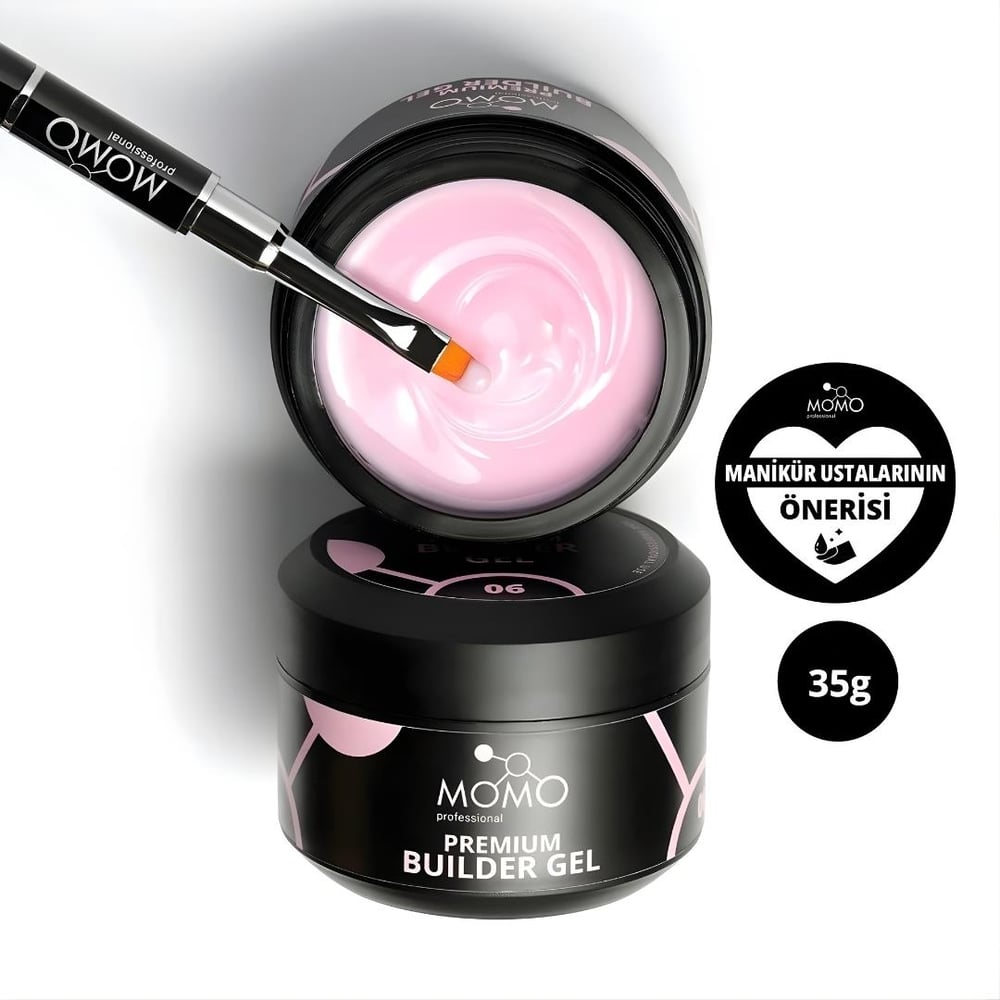 Momo Premium Builder Gel 35gr. No:06 Pembe