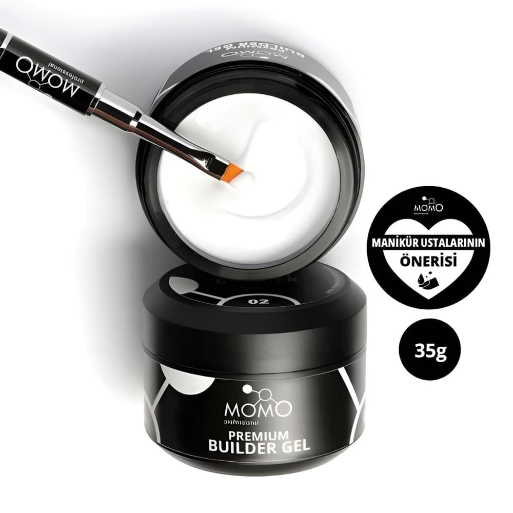 Momo Premium Builder Gel 35gr. No:02 Beyaz