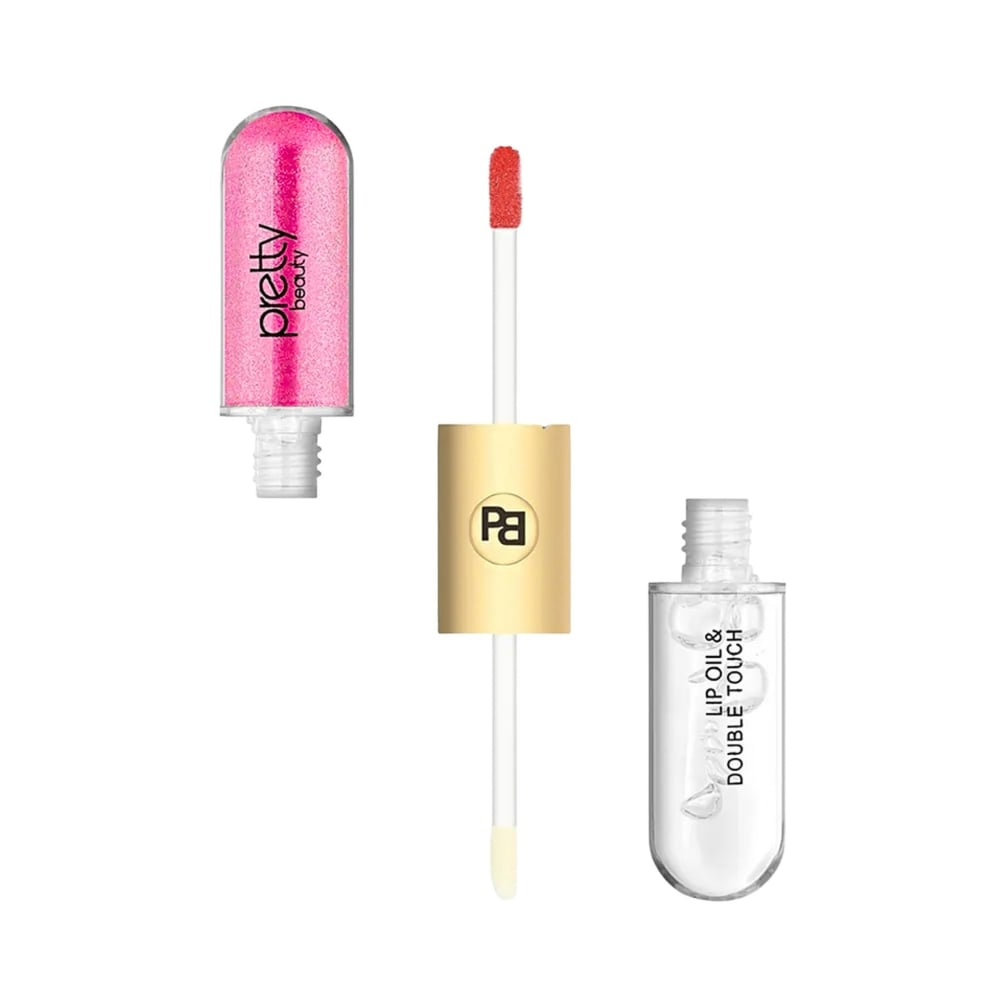 Parlatıcı - Lip GlossPretty BeautyPretty Beauty Lip Oil & Double Touch 02 PB-408C