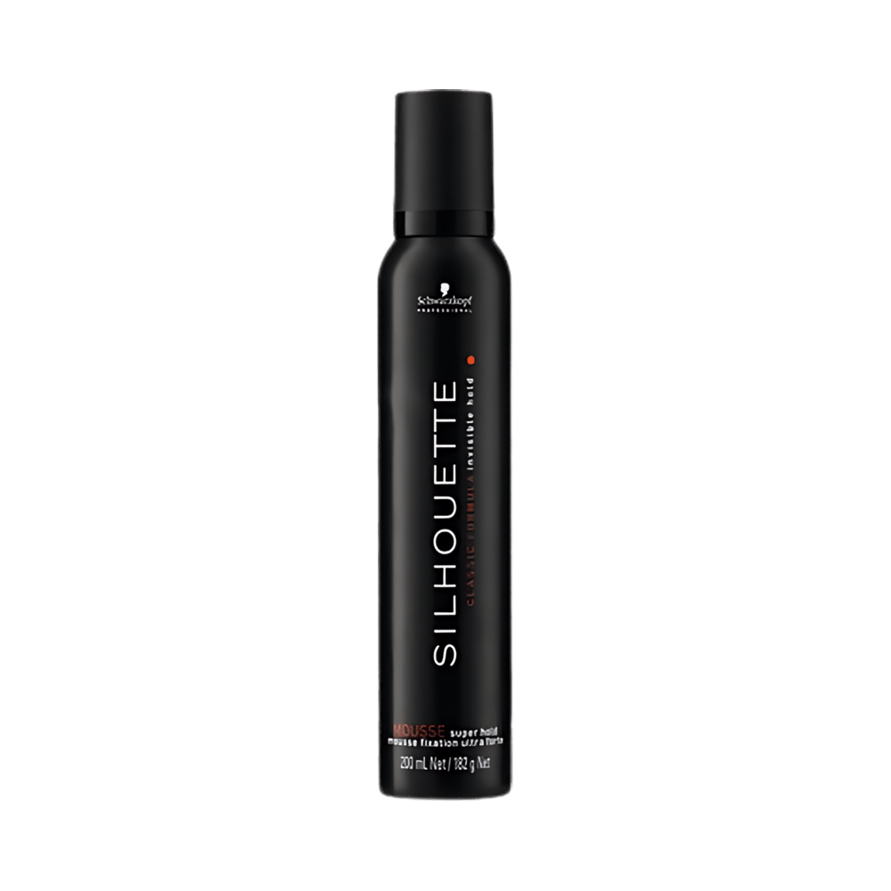 Silhouette Saç Köpüğü 200ml siyah, uzun süreli tutuş ve maksimum hacim sağlayan saç şekillendirici köpük