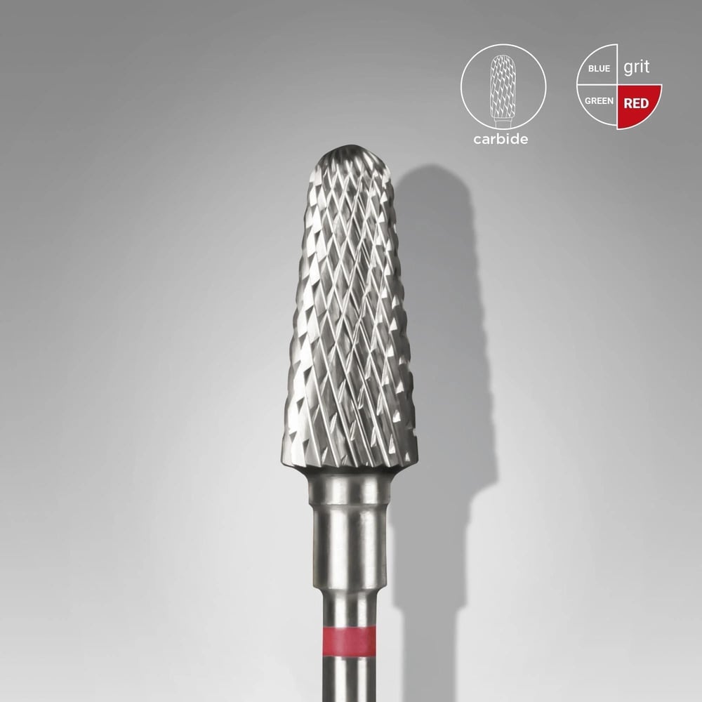 Staleks Pro Çelik Kesik Koni Freze Kırmızı FT70R060/14