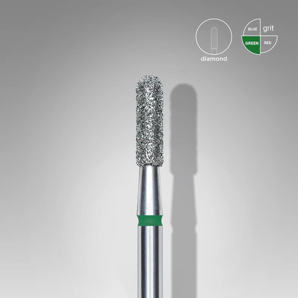Staleks Pro Elmas Yarı Silindir Freze Yeşil FA30G023/8
