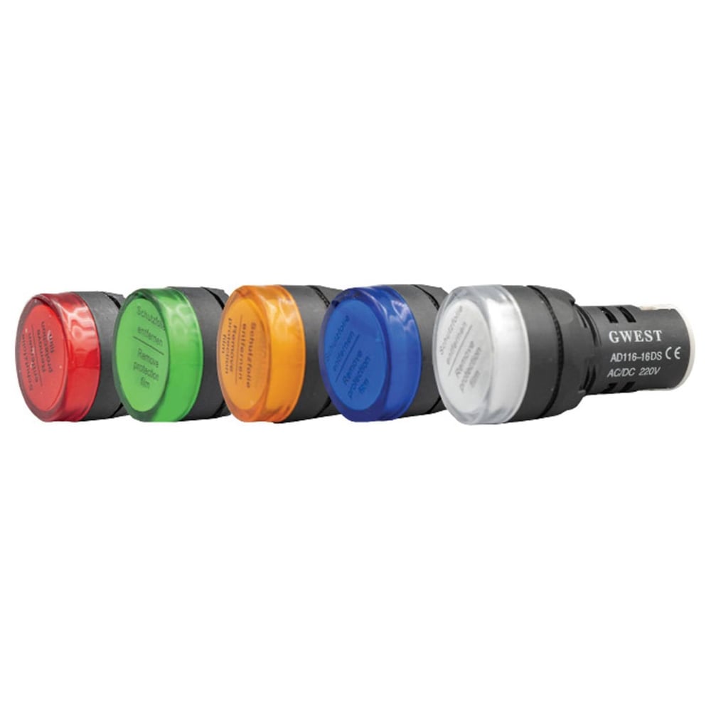 22DS-S-22MM 220V LEDLİ SİNYAL LAMBA SARI 1 ADET