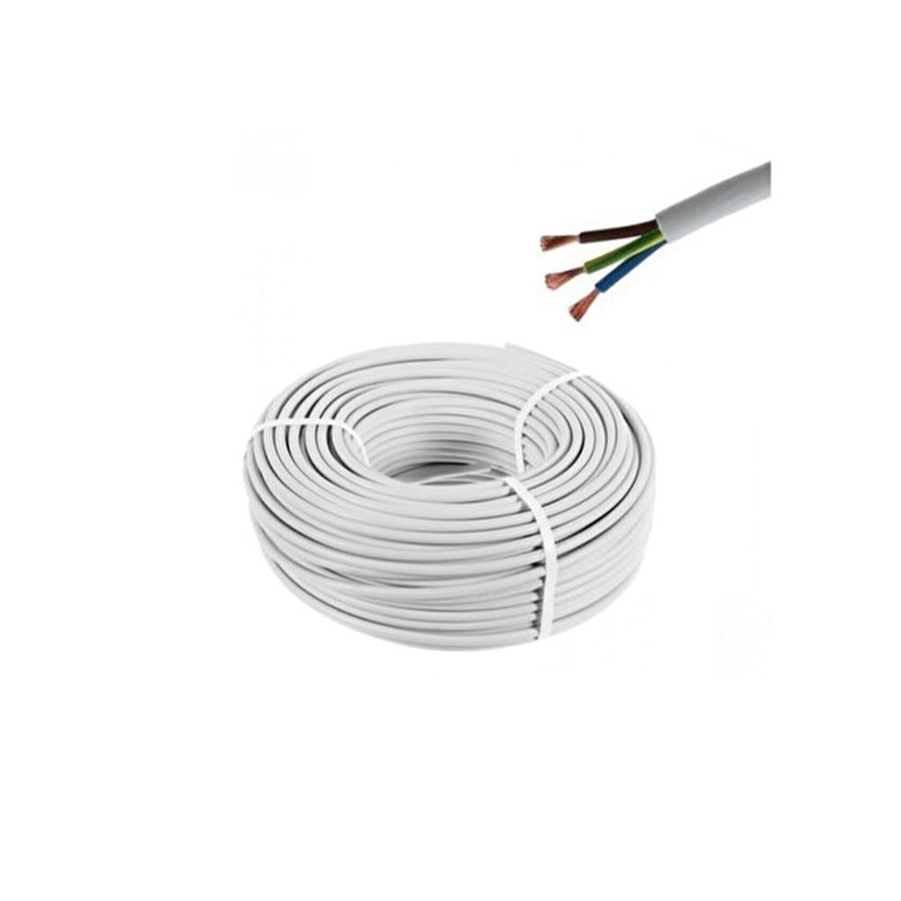 4X1 mm H05VV-F (TTR) KABLO BEYAZ-ÖZNUR