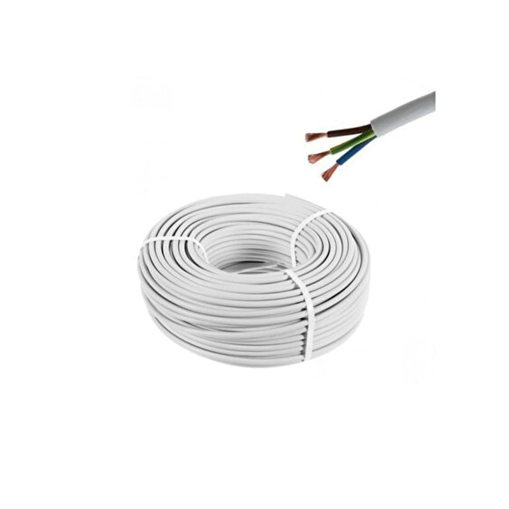 4X1 mm H05VV-F (TTR) KABLO BEYAZ-ÖZNUR