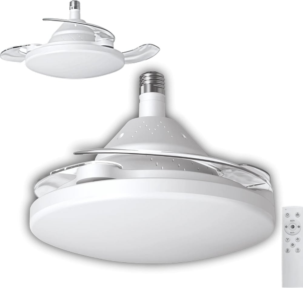 Cata Dolunay 3 Renk Yanma Modlu Kumandalı Dimlenebilir Fan Led Ampul Aydınlatma CT-1156
