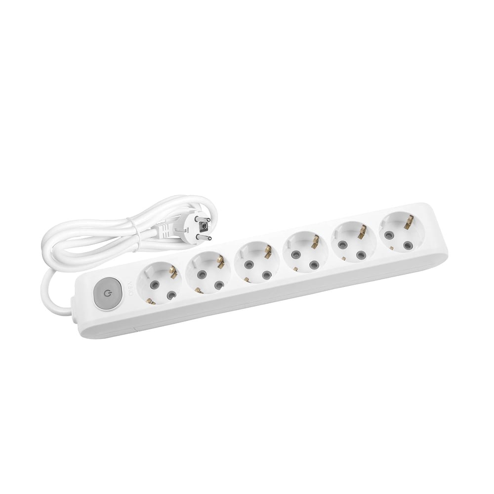 MULTİ-LET ALTILI PRİZ ANAHTARLI 2 MT KABLOLU