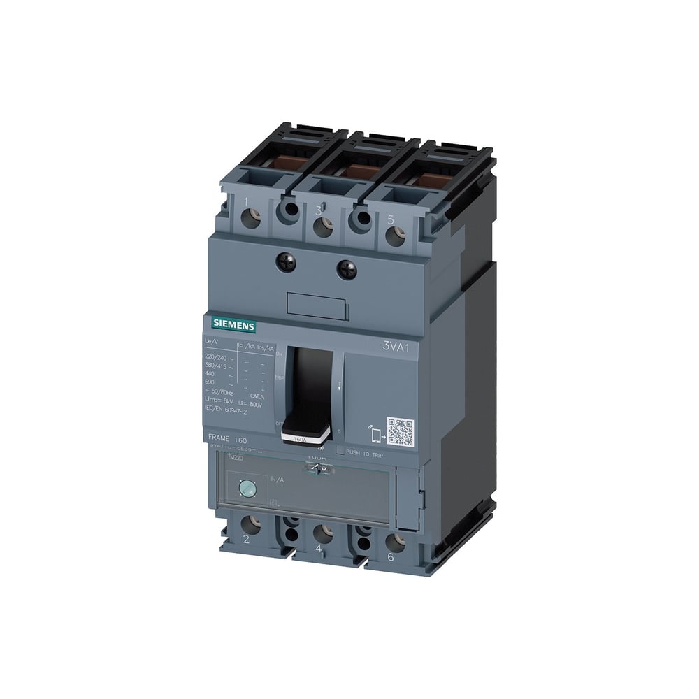 Siemens 3VA1225-4EF32-0AA0 Kompakt Termik Ayarlı Manyetik Şalter 175-250 Amper 36kA