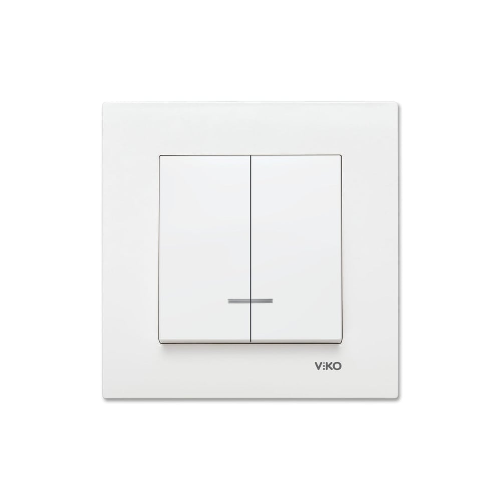 Viko Karre Beyaz Işıklı Komütator Çerçeve Dahil 90967050