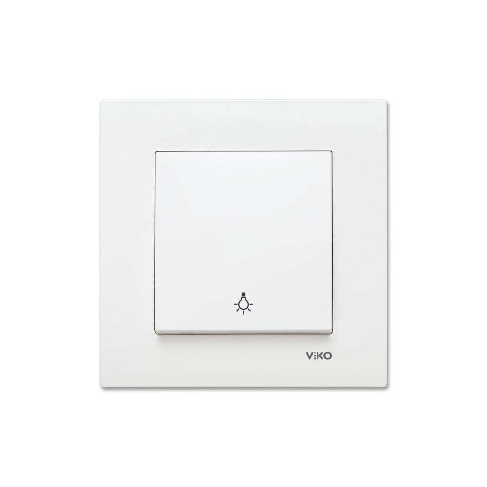 Viko Karre Beyaz Light Anahtarı Çerçeve Dahil 90967003