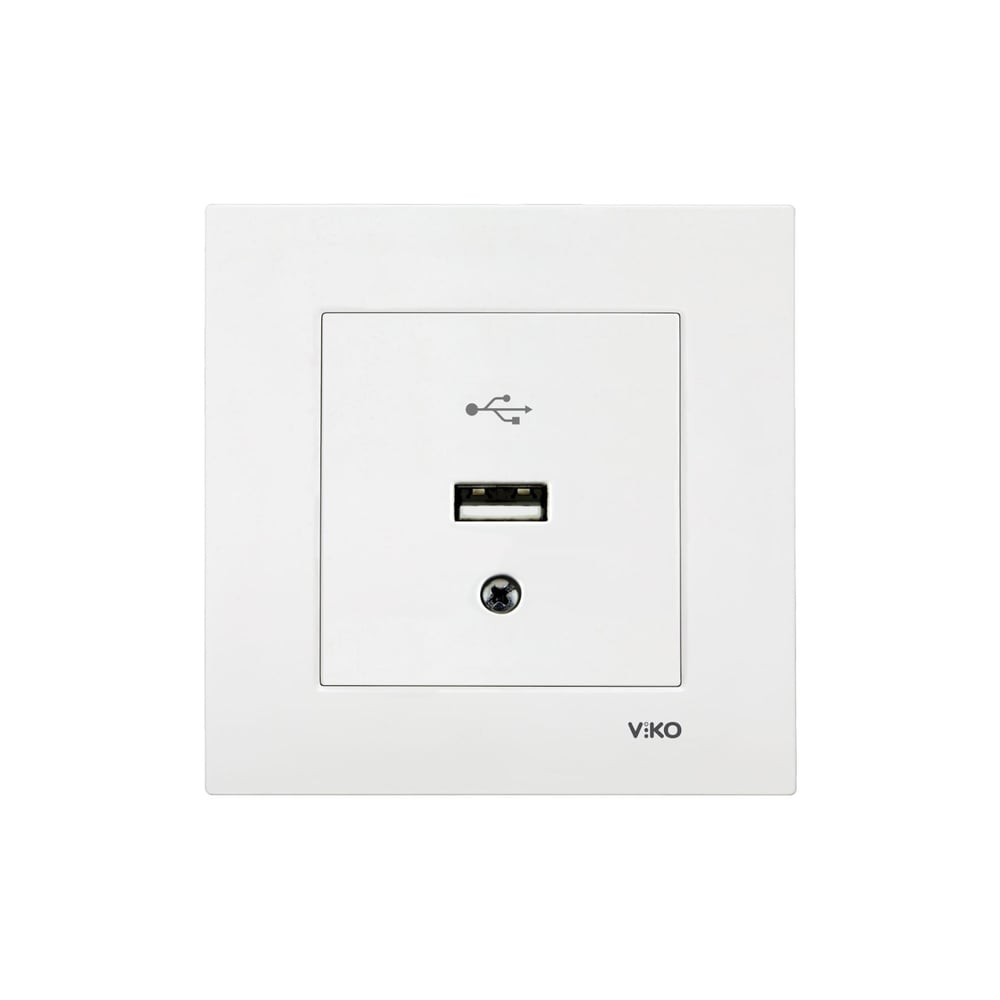 Viko Karre Beyaz USB Konnektör Mekanizma Çerçeve Dahil 90967167