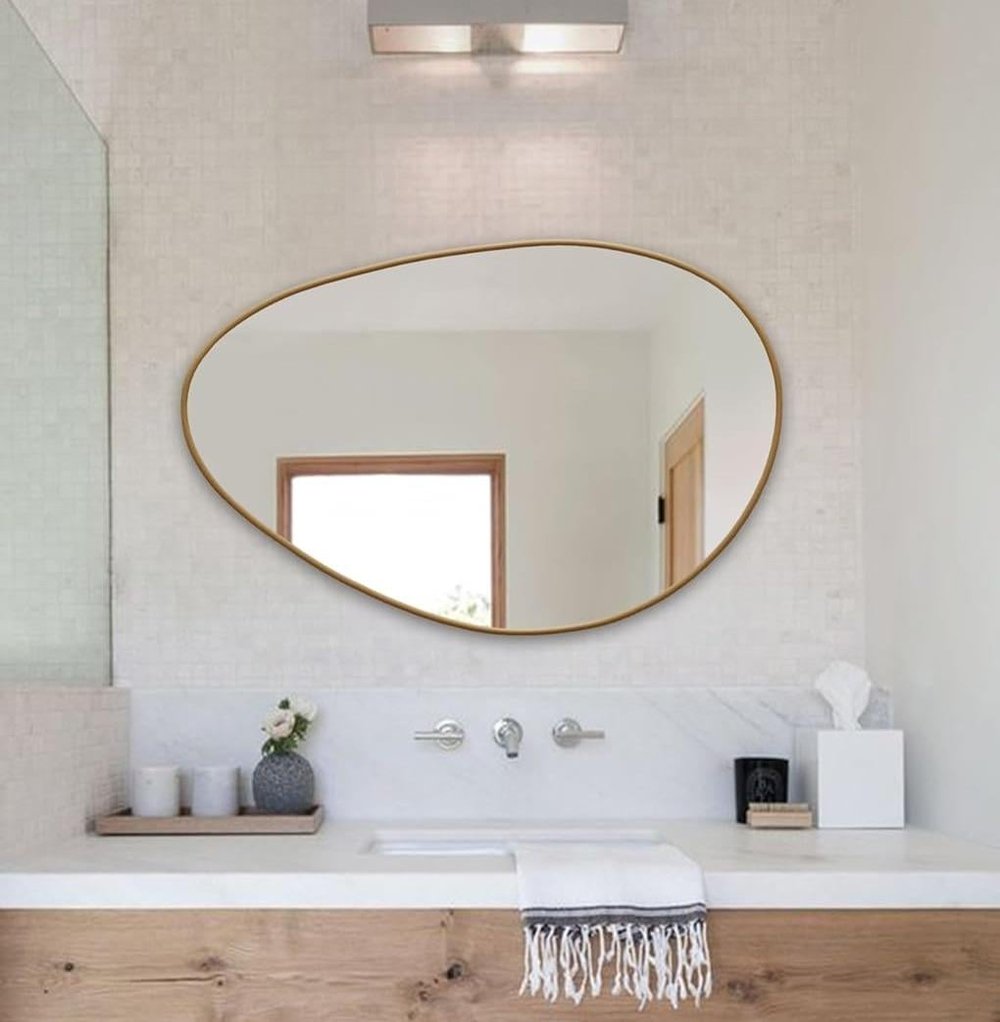 Fawdecor Porto Dekoratif Duvar Aynası, Modern Ev Aynası 