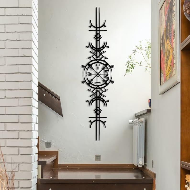 Fawdecor İskandinav Viking Metal Duvar Dekoru