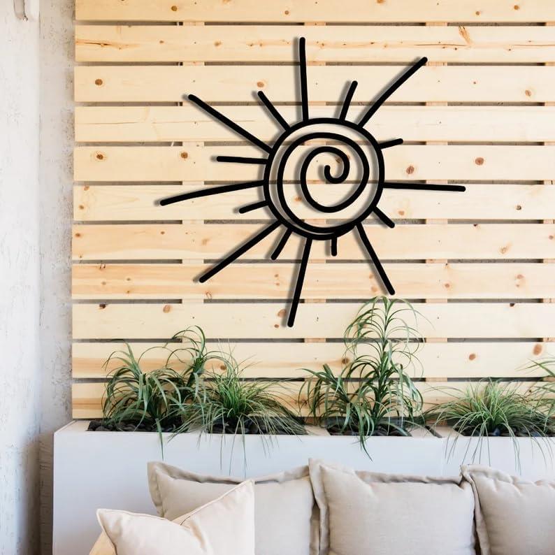Fawdecor Minimalist Güneş Duvar Dekoru