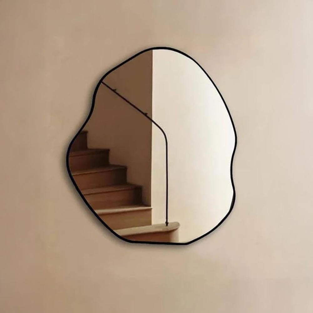 Fawdecor Premium Estetik Ahşap Çerçeveli Duvar Aynası – Minimal ve Şık Tasarım