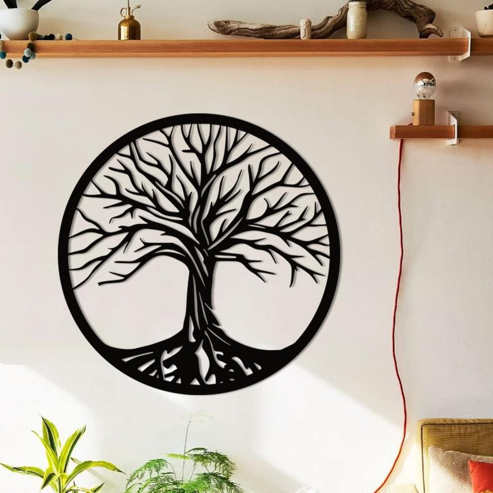 Fawdecor Hayat Ağacı Metal Duvar Dekoru