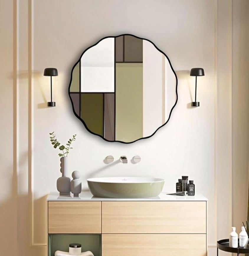 Fawdecor Sunburst Dekoratif Duvar Aynası, Modern Ev Aynası