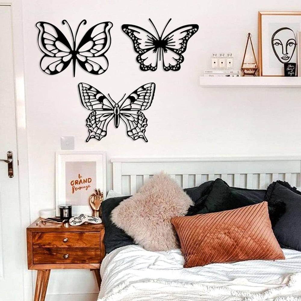 Fawdecor Kelebek Metal Duvar Dekoru