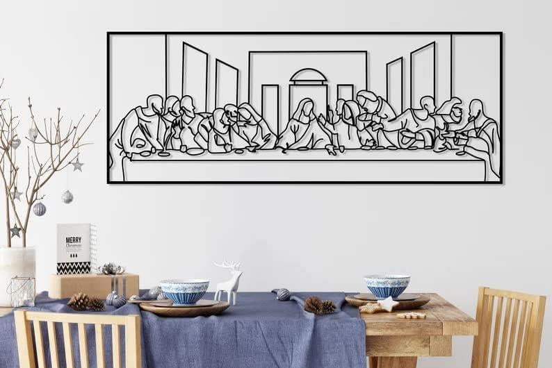 Fawdecor Son Akşam Yemeği Metal Duvar Dekoru