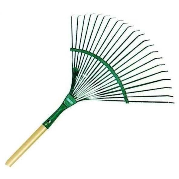 Ahşap Saplı Çim ve Yaprak Toplama Tırmığı 45cm