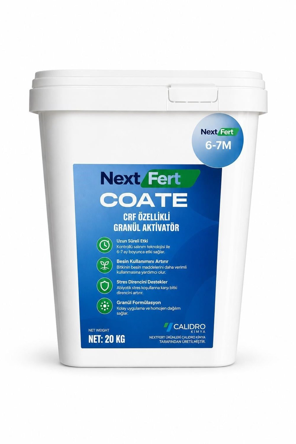 NextFert NEXTCOATE 6-7M CRF Kontrollü Salınımlı Granül Bitki Besleme Ürünü 20 Kg (Çim ve Bitki)