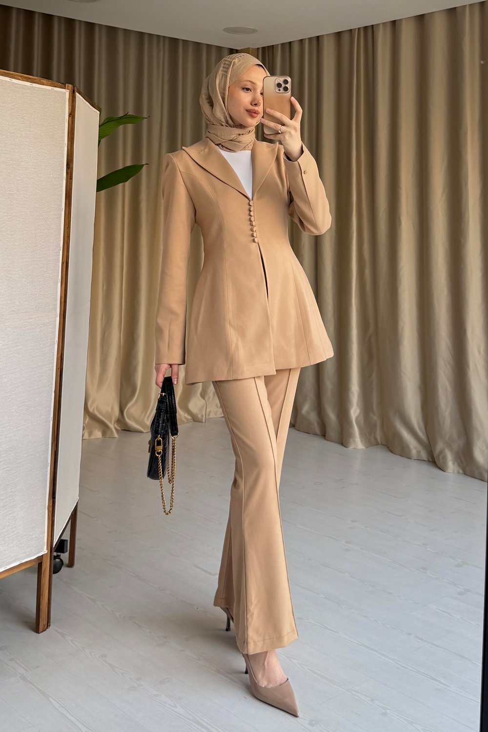 BİRİT DETAYLI TAKIM - CAMEL