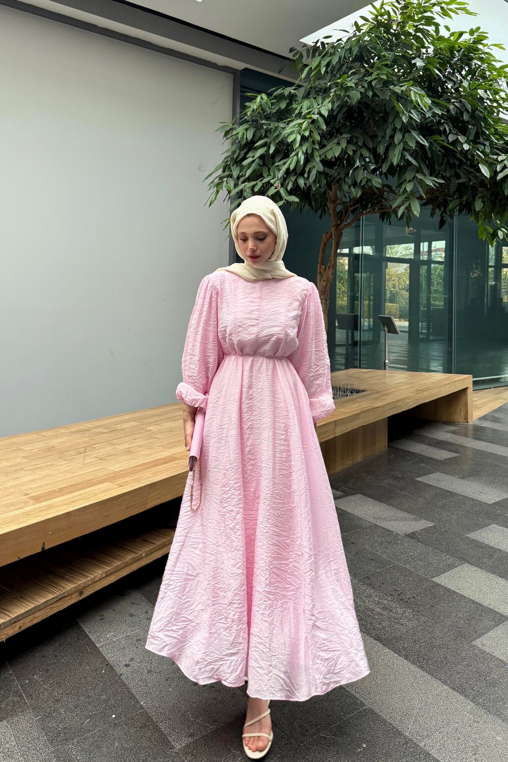 LUNA ELBİSE - PEMBE