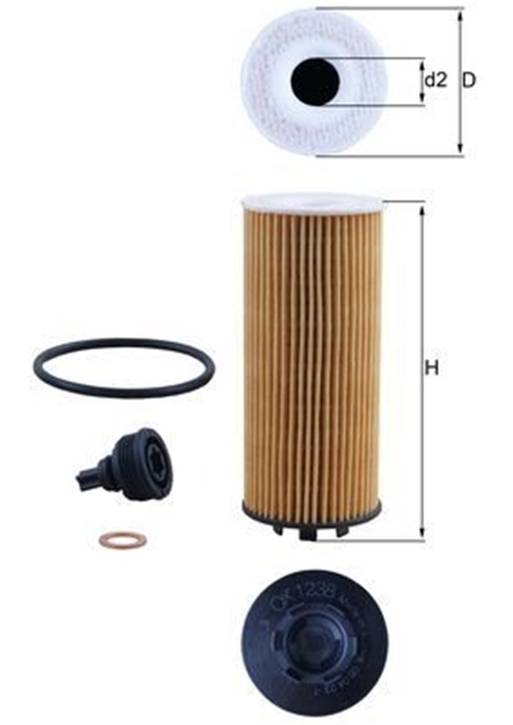 BMW 1F40-F52-F45-F46-X1 F48-X1 F49-X2 F39 MINI F54-F55-F56-F57-F60 2014 SONRASI YAG FILTRESI 11428593186