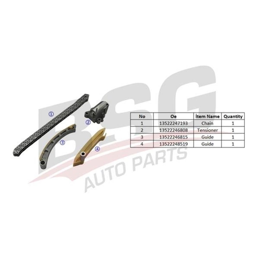 BMW BSG BSG 15-102-021 EKSANTRIK ZINCIR SETI 01-05 E46-E39 M47