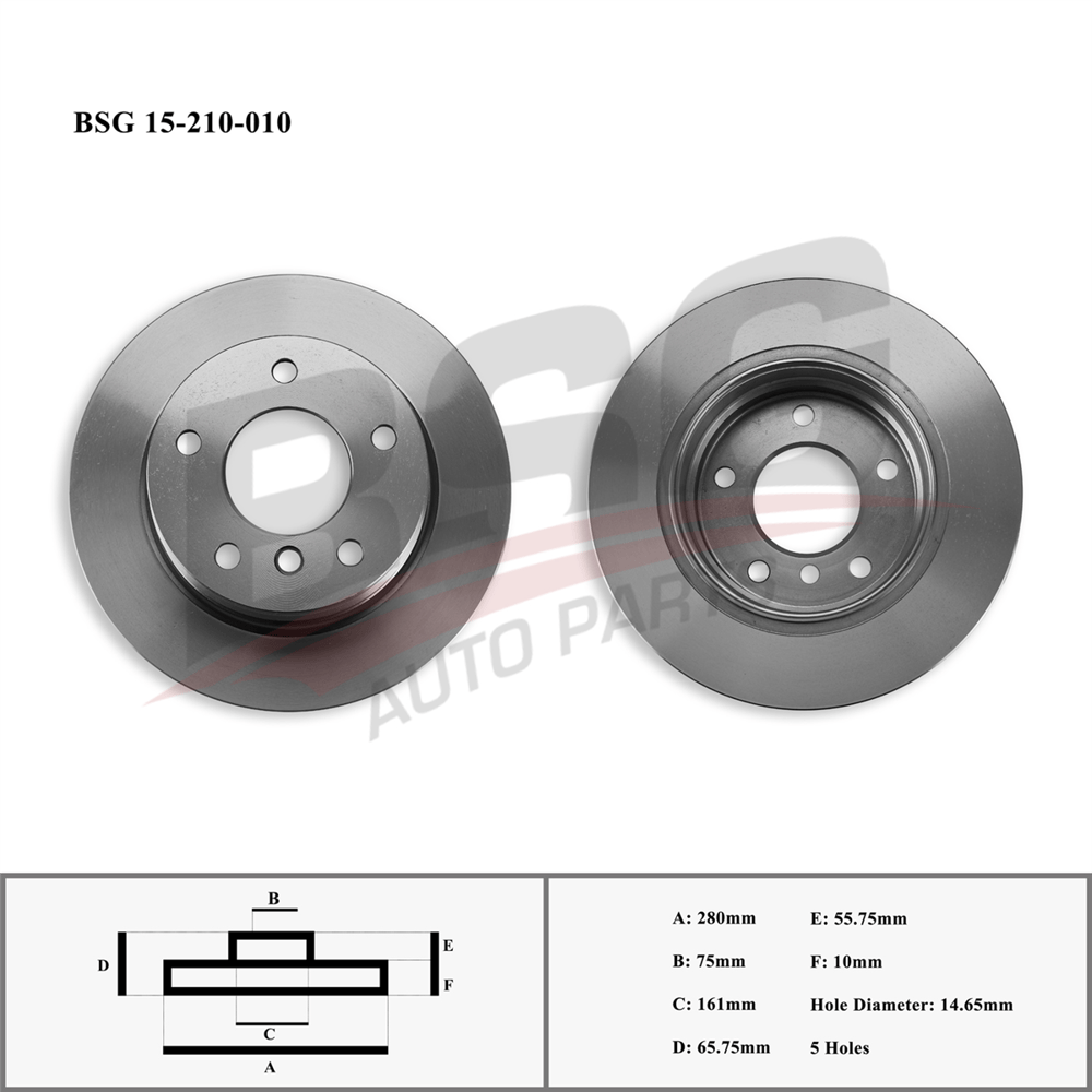BMW BSG BSG 15-210-010 FREN DISKI ARKA 05-11 E81-E87 N43-N45-N46-M47N2