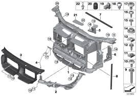 BMW E81-82-87-88-90-91-92-93-X1 E84 2005-2011 PANEL ÖN BAGLANTI PLAKASI