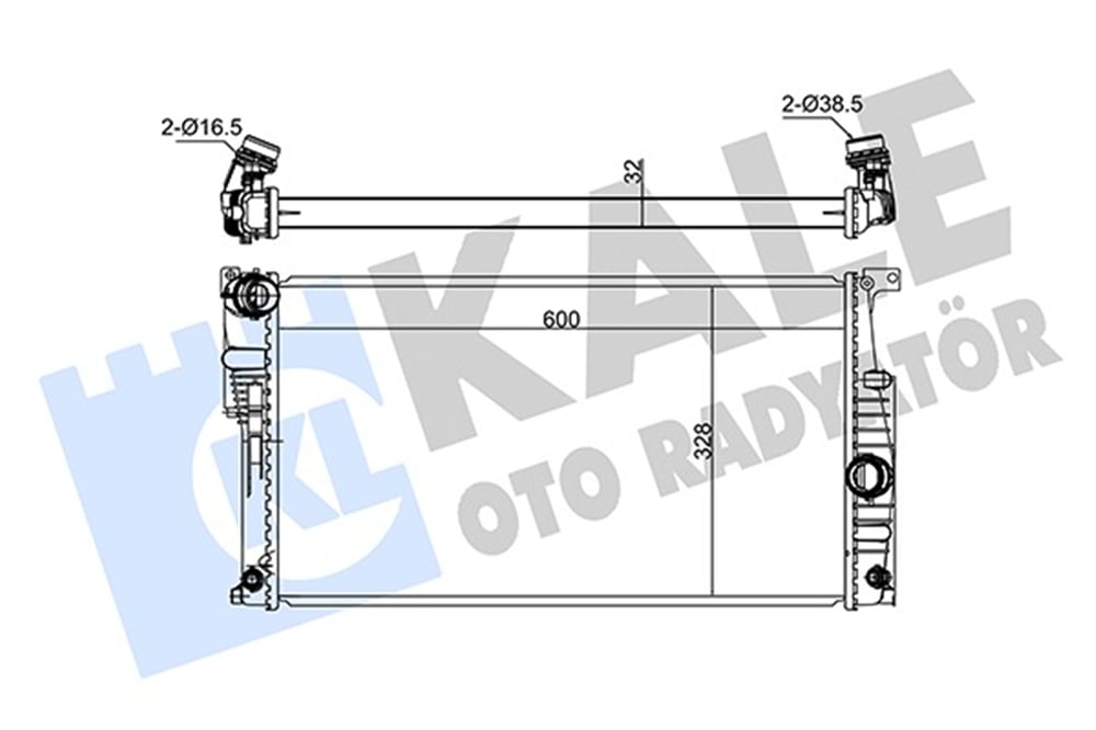 BMW F20-F20 LCI-F21-F21 LCI-F22-F30-F30 LCI-F31-F34-F35-4F32-F33-F36 2010-2018 SU RADYATÖRÜ 17117618807