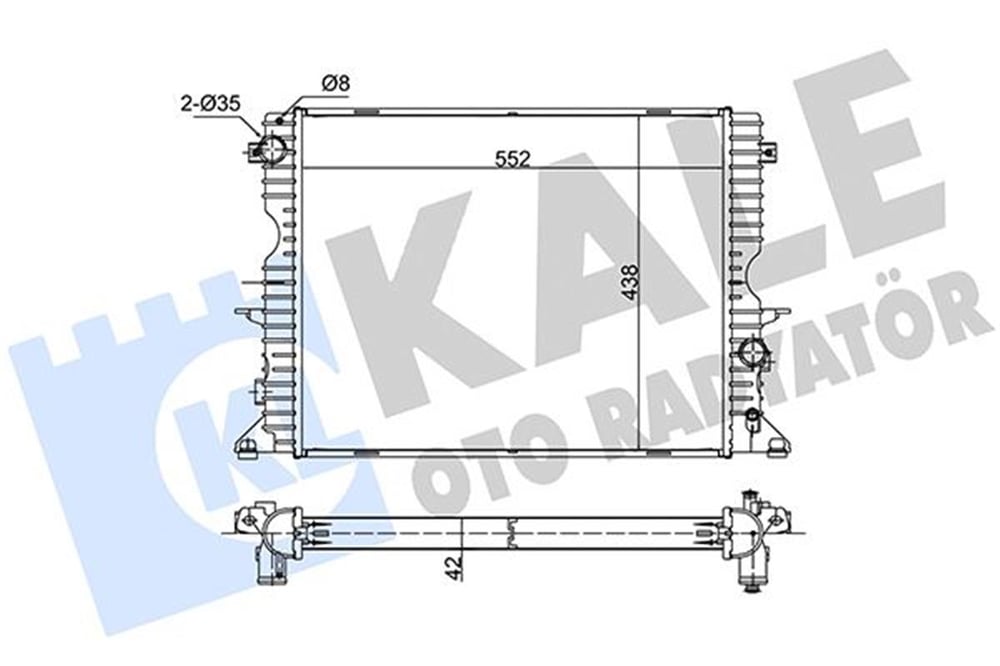 BMW KALE KAL 350600 SU RADYATÖRÜ 98-17 LAND ROVER DEFENDER 2.2 Td4-2.5 Td5