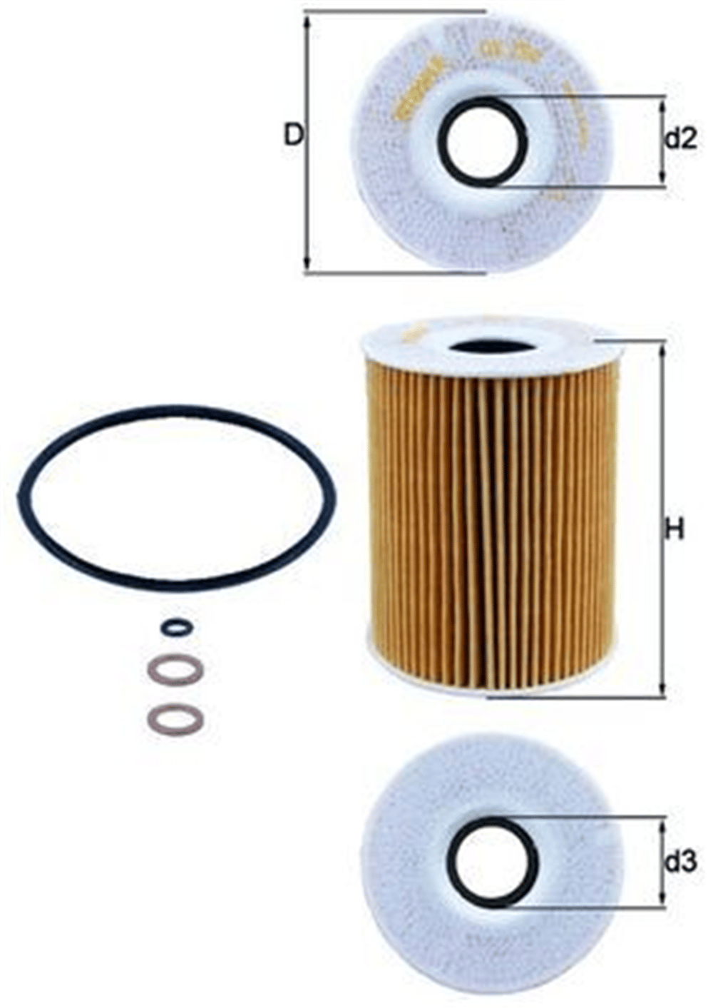 BMW MAHLE MHL OX254D3 YAG FILTRESI 07-11 E90-92-93 M3