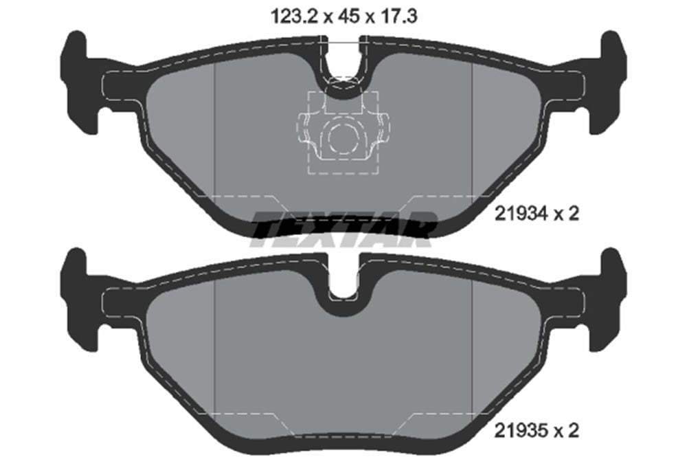 BMW TEXTAR TX 2193402 FREN BALATASI ARKA 99-05 E36-E46 BM
