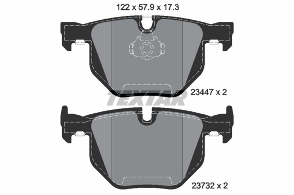 BMW TEXTAR TX 2344704 FREN BALATASI ARKA 07-19 X5 E70-X5 F15-X6 E71-X6 F16 BM