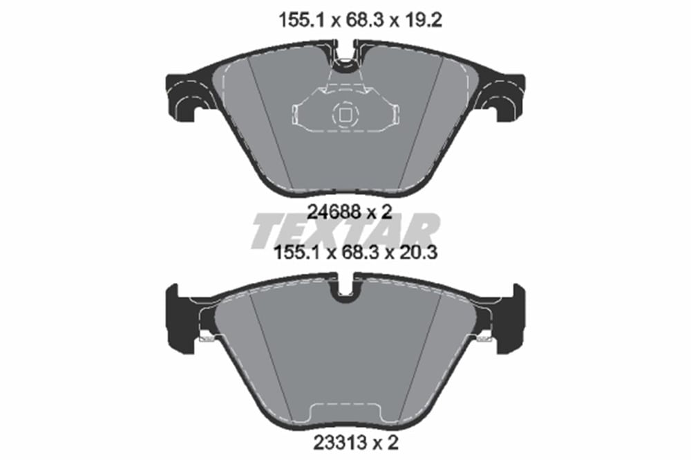 BMW TEXTAR TX 2468801 FREN BALATASI ÖN 10-17 F06-F10-F11-F18-F12-F13 BM