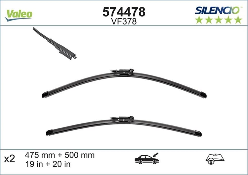 BMW VALEO VAL 574478 SILECEK SÜPÜRGESI ÖN TAKIM 10-16 MINI COUNTRYMAN R60-R61 BM