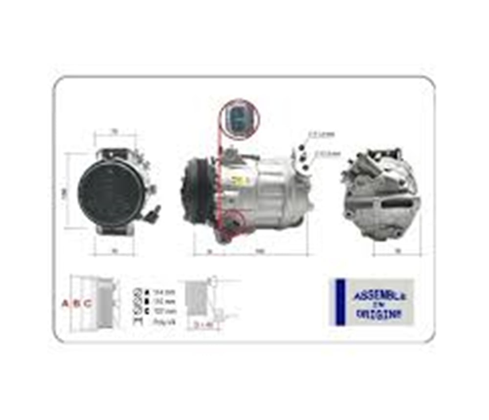FIAT 1997-2000 KLIMA KOMPRESORU 5802212928