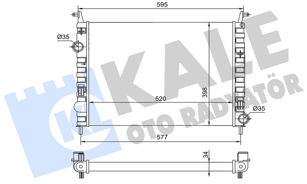 FIAT 1997-2000 RADYATOR(1.3)               PO 51806901