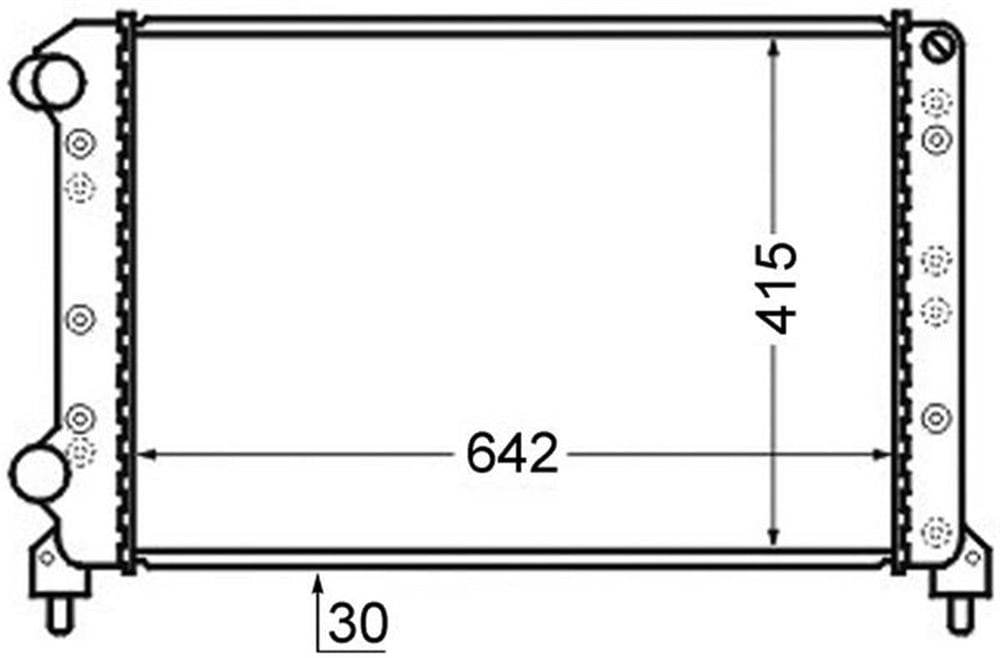 FIAT BEHR BHR CR 753 000S SU RADYATÖRÜ 01-10 DOBLO 1,2-1,4-1,9
