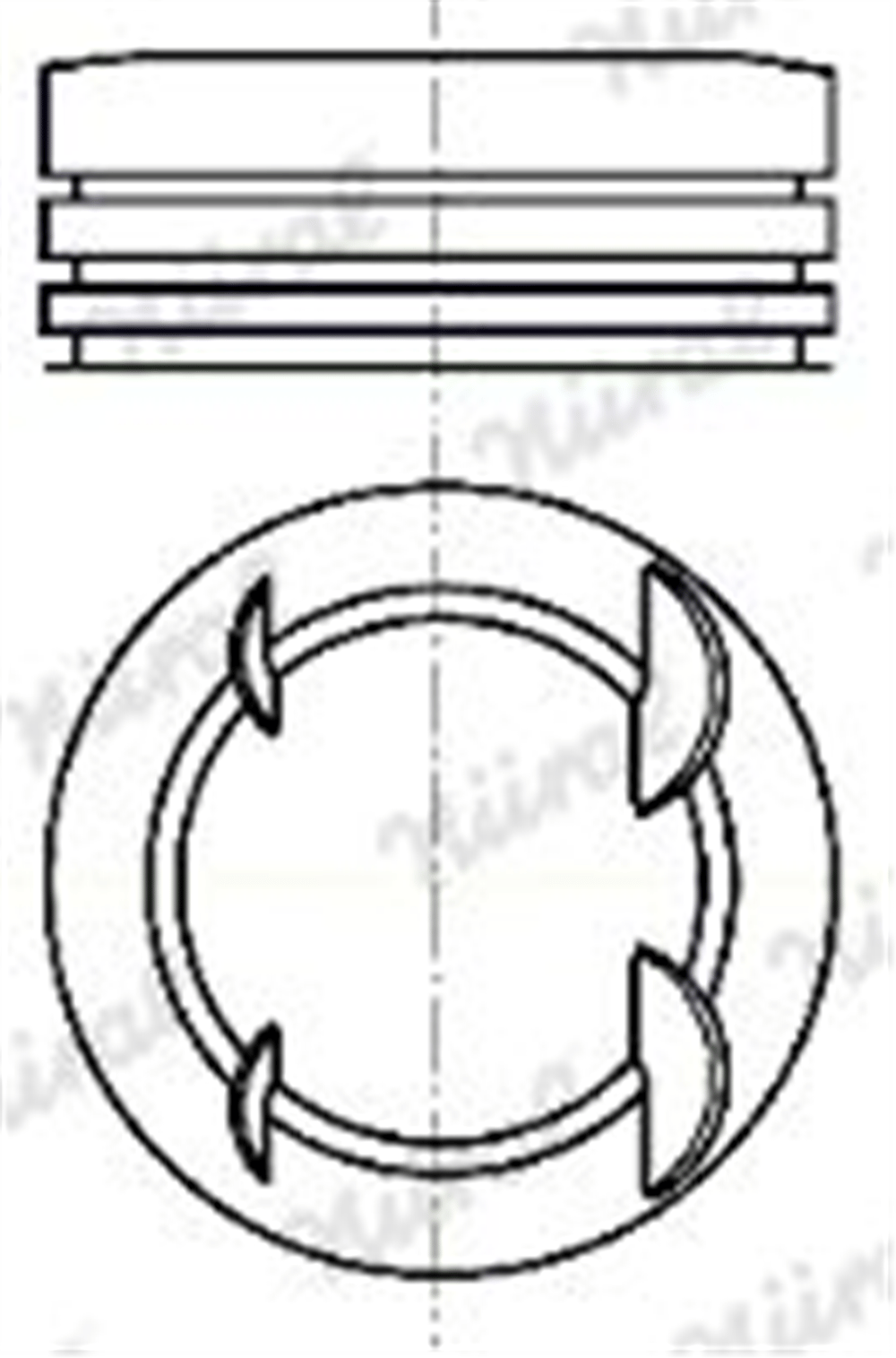 FIAT FEDERAL FM 87-78700 010 PISTON+SEGMAN 96 - 01 ALFA : 145 146 1.4 IE 16V