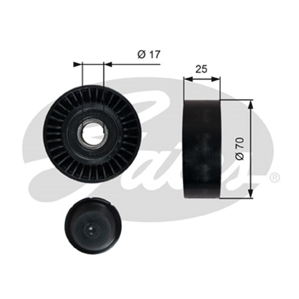 FIAT GATES GTS T36249 V KAYIS GERGI RULMANI 96- ALBEA / DOBLO / PALIO / BRAVA / MAREA / TIPO / UNO 1.4-1.6 16V