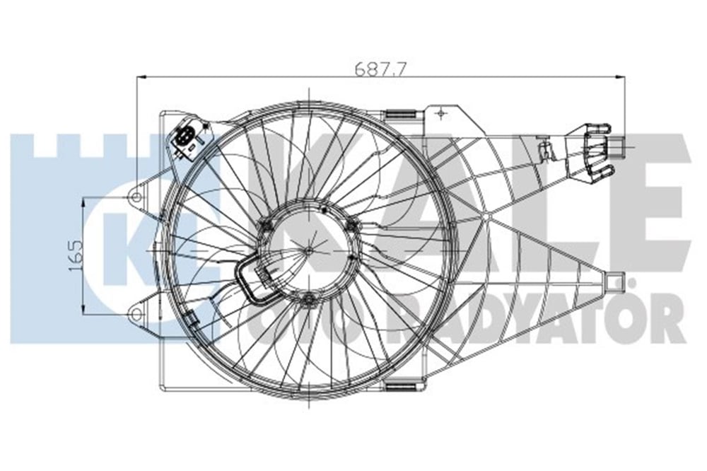 FIAT KALE KAL 013501001 FAN MOTORU 07- LINEA 1.3-1.4-1.6
