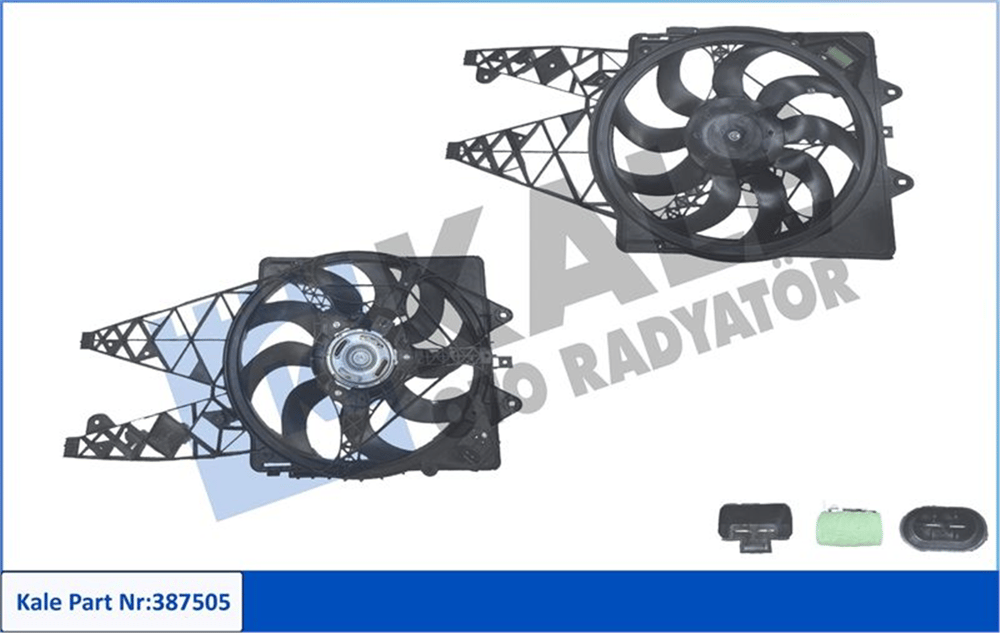 FIAT KALE KAL 387505 FAN MOTORU 03- PUNTO BRAVO II 1,4 1,6 JTD