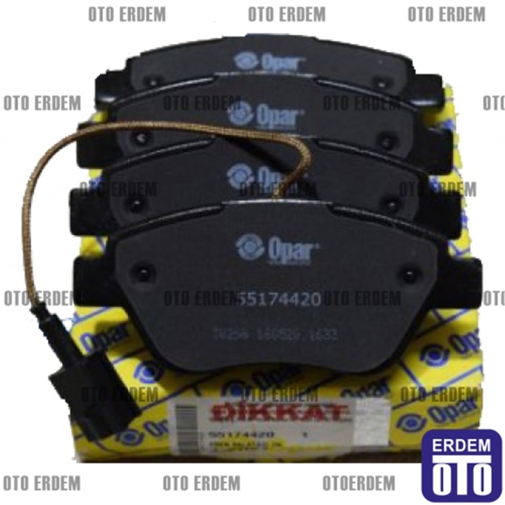 FIAT LINEA/DOBLO/FIORINO/G.PUNTO/CORSA/NEMO-FORD KA 2003 SONRASI FREN BALATASI ÖN 55174420