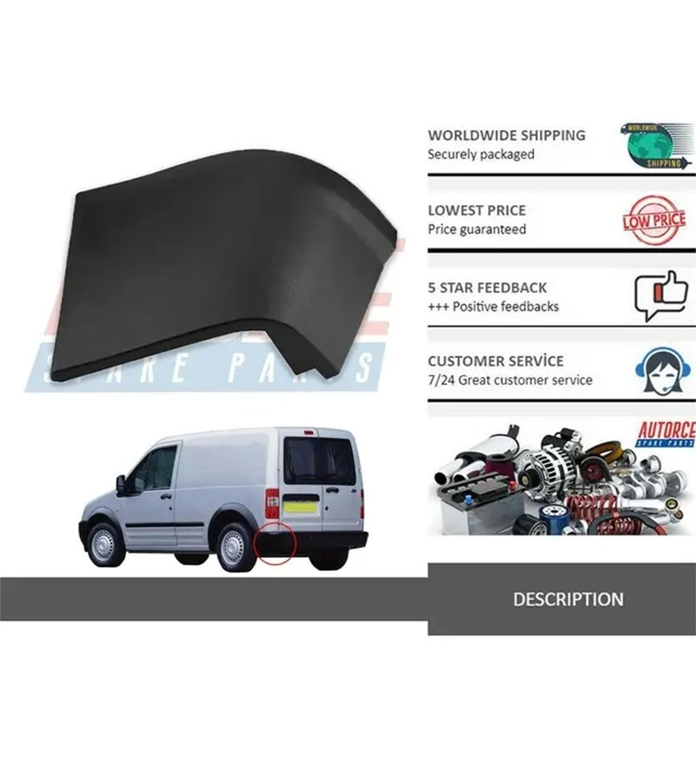 FORD CONNECT 2002 SONRASI TAMPON KÖSESI ARKA SAG 2T14 17926 ADYBB4