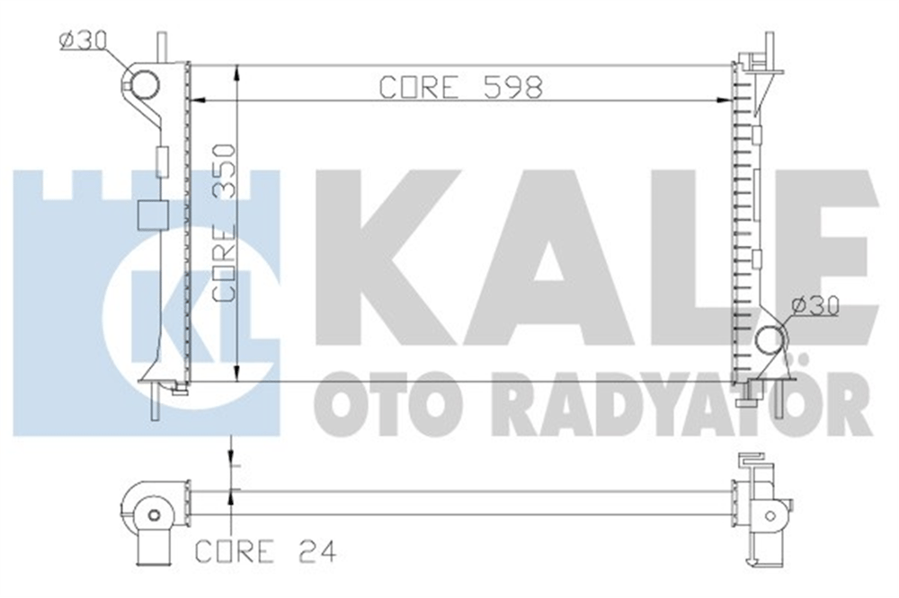 FORD KALE KAL 344165 SU RADYATÖRÜ 98-04 FOCUS 1,6 ZETEC-S