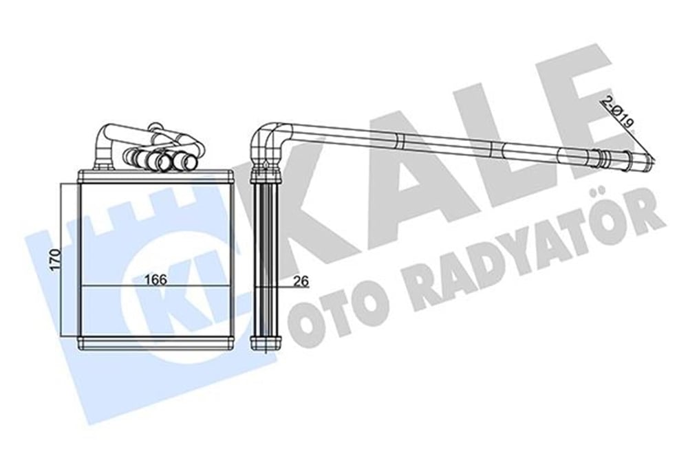 FORD KALE KAL 346545 KALORIFER RADYATÖRÜ 08-